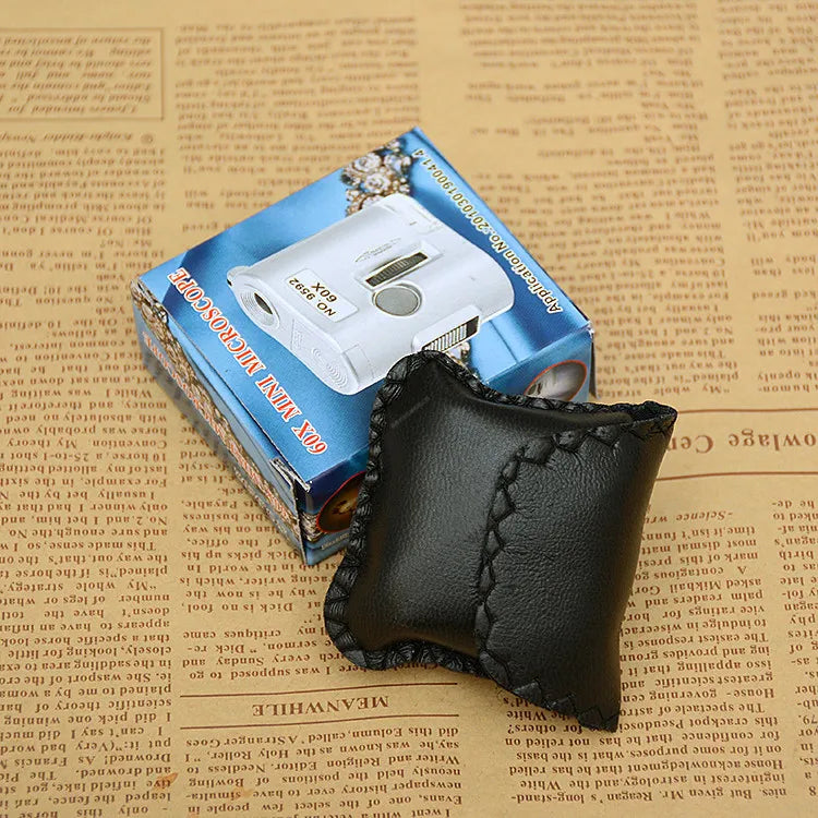 60X LED Pocket Magnifier – Jewelry Loupe & Currency Verifier Pocket Magnifier Loupe Axl