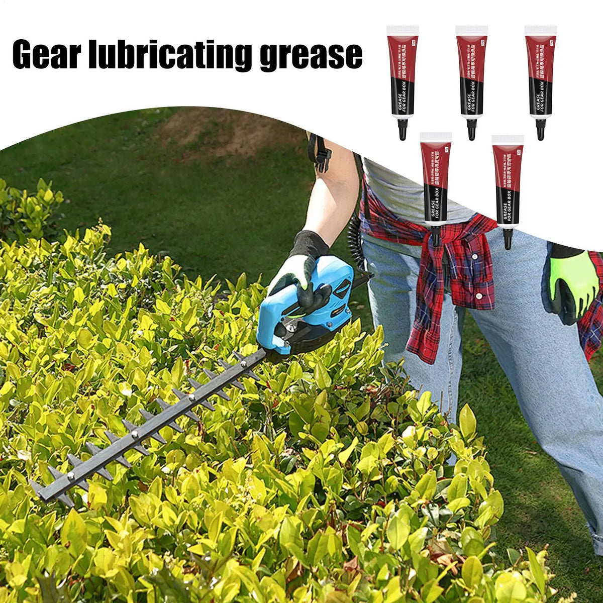 Heavy Duty Gear Grease for Lawn Mowers & Trimmers – 5 Pack Gear Grease Lubricant Axl