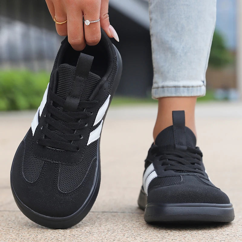 ZULIWAGN Women's Lightweight Striped Sneakers | Plus Size Women's Sneakers Axl