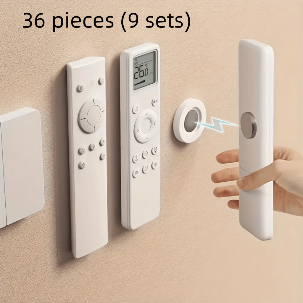 9-Set Magnetic Remote Control Holders – No-Drill Wall Mount Remote Control Holder Axl