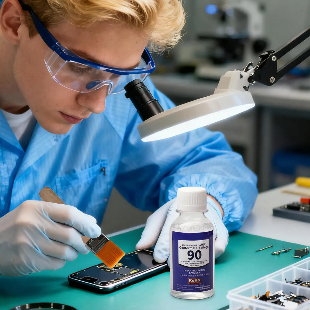 PCB Conformal Coating 100ml – Clear Waterproof Circuit Sealant PCB Conformal Coating Axl