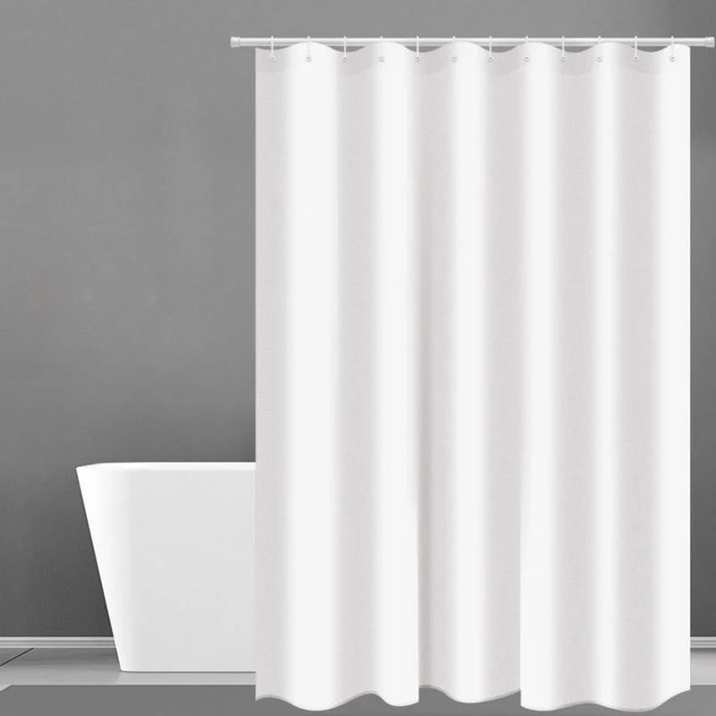 Heavyweight Waterproof White Shower Curtain – Mildew Resistant Shower Curtain Axl