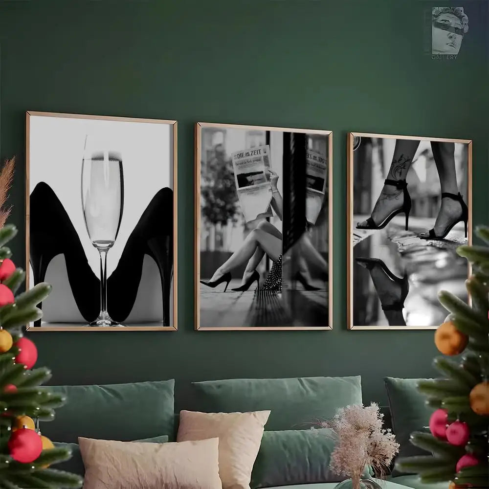 Black & White Floral Canvas Wall Art – HD Print Home Décor Canvas Wall Art Axl