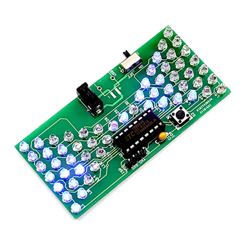 LED Electronic Hourglass DIY Soldering Kit – 57 LEDs, 5V DIY Electronics Kit Axl Default Title