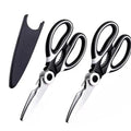 Stainless Steel Kitchen Scissors – Pizza, Salad & Food Cutting Kitchen Scissors Axl 2pcs