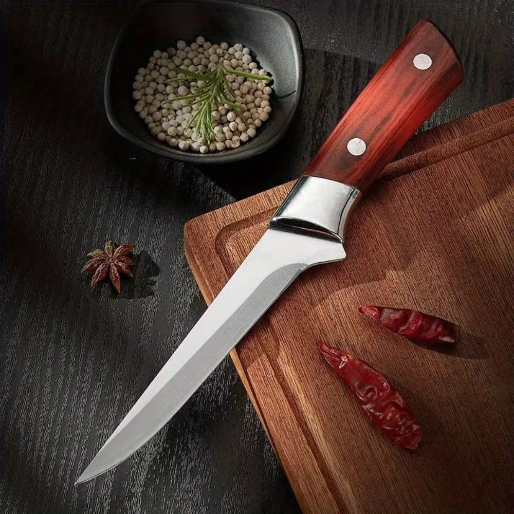 Stainless Steel Boning Knife Set – Meat Slicing & Peeling Kitchen Knife Set Axl