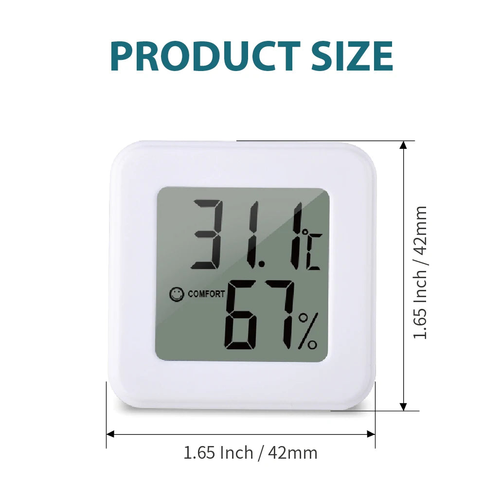 Digital Thermometer Hygrometer – Indoor LCD Humidity & Temp Meter Thermometer Hygrometer Axl