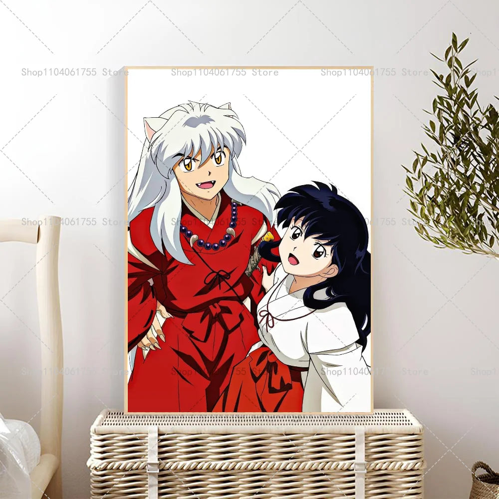 Inuyasha Anime Poster – Waterproof Self-Adhesive Wall Art Sticker Anime Wall Poster Axl z8 21x30cm No Frame