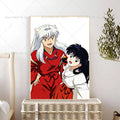 Inuyasha Anime Poster – Waterproof Self-Adhesive Wall Art Sticker Anime Wall Poster Axl z8 21x30cm No Frame