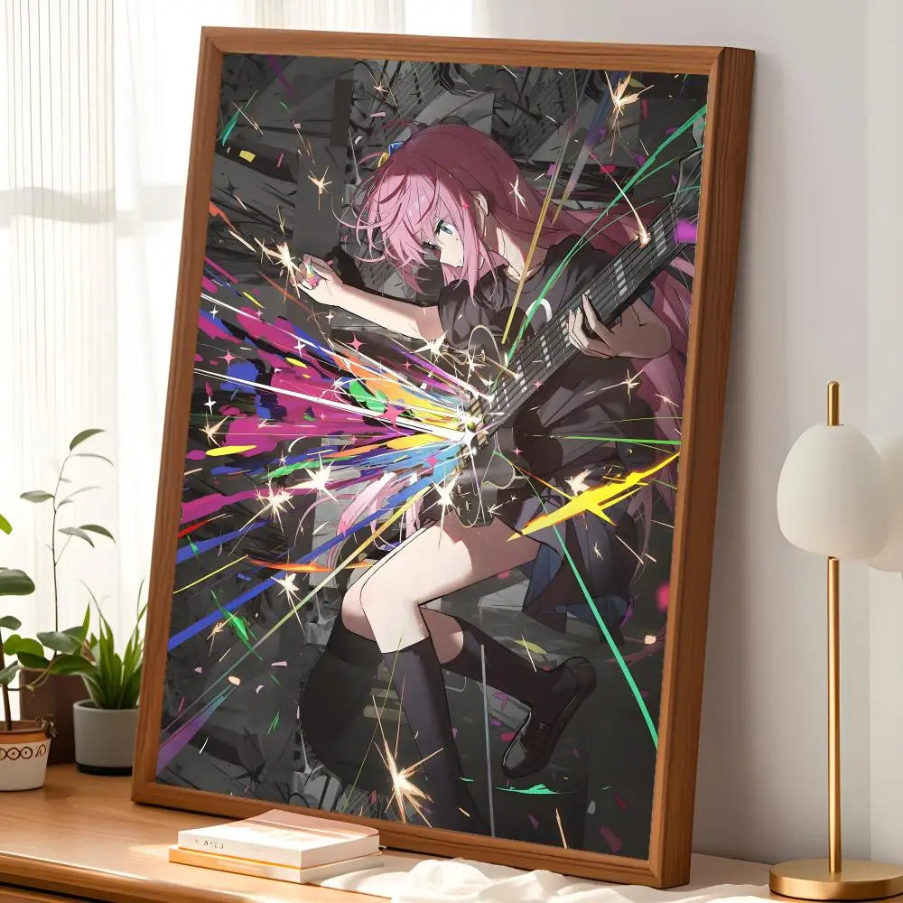 Bocchi the Rock Anime Wall Poster – Self-Stick HD Waterproof Anime Wall Poster Axl