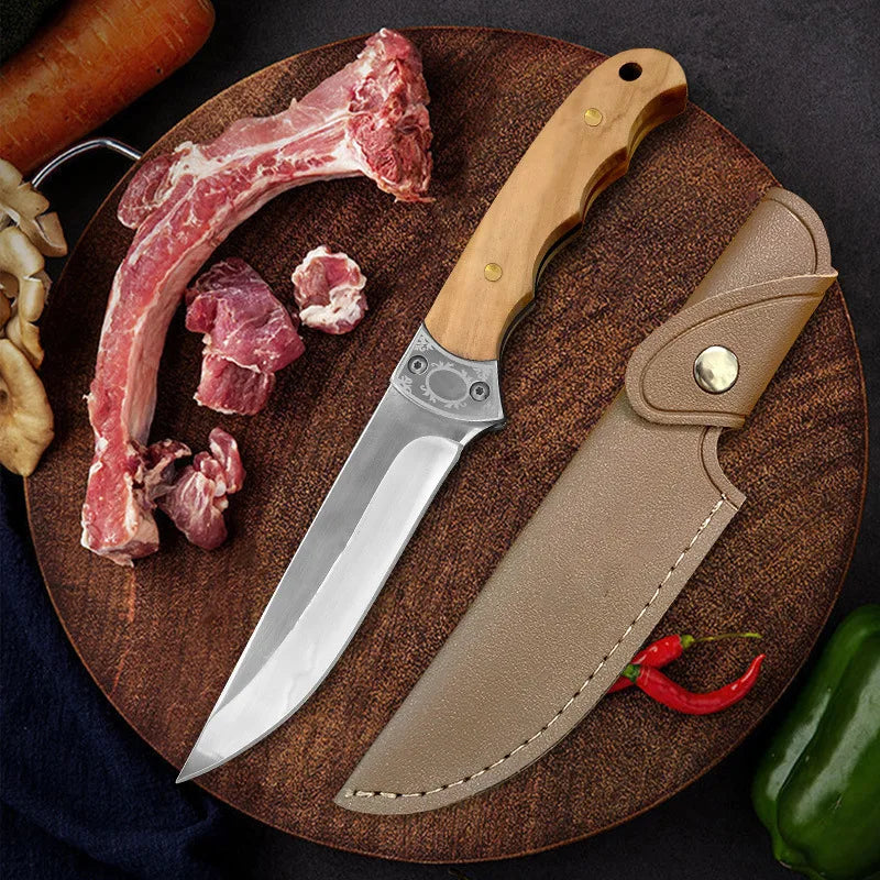 InLeung Forged Boning Knife – Stainless Steel & Wood Handle Boning Knife Axl