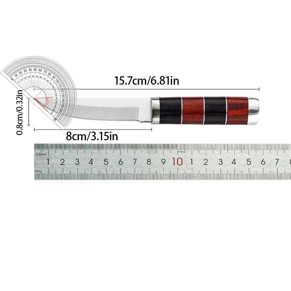 8" Stainless Steel Boning Knife – Wood Handle Butcher Knife Kitchen Boning Knife Axl