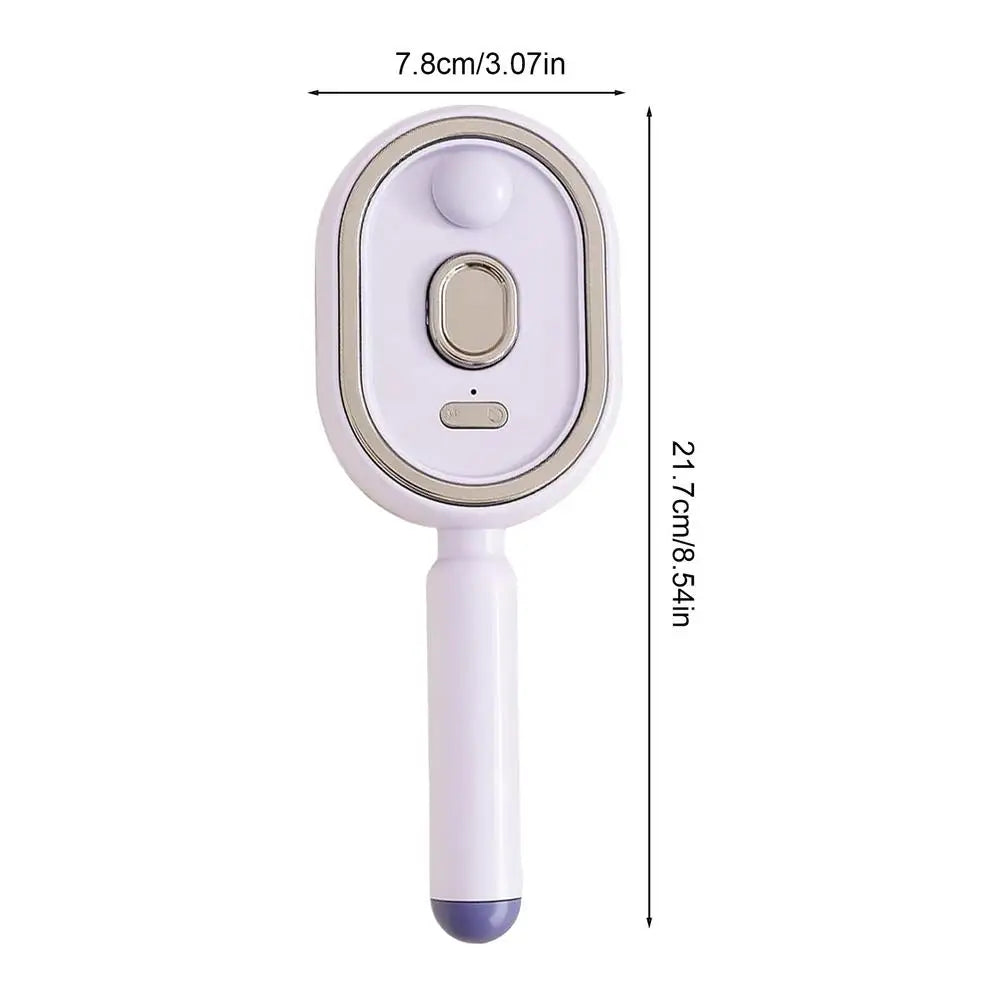 Rechargeable Steam Hair Brush – Detangling & Smoothing Comb Steam Hair Brush Axl Purple