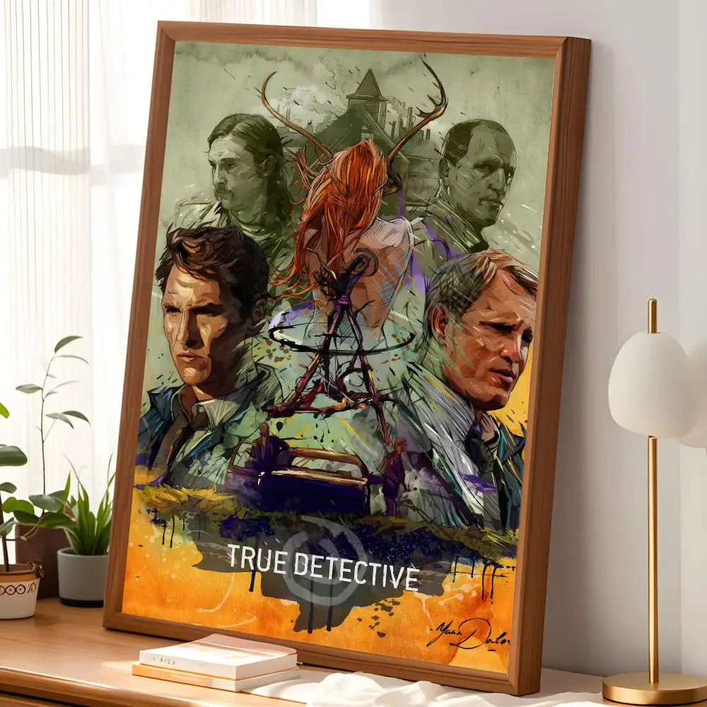 True Detective TV Series Wall Poster – Self-Stick & Waterproof Wall Art Poster Axl
