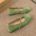 Women's Polka Dot Mary Jane Pumps – Round Toe Buckle Ballet Flats Mary Jane Pumps Axl green 37