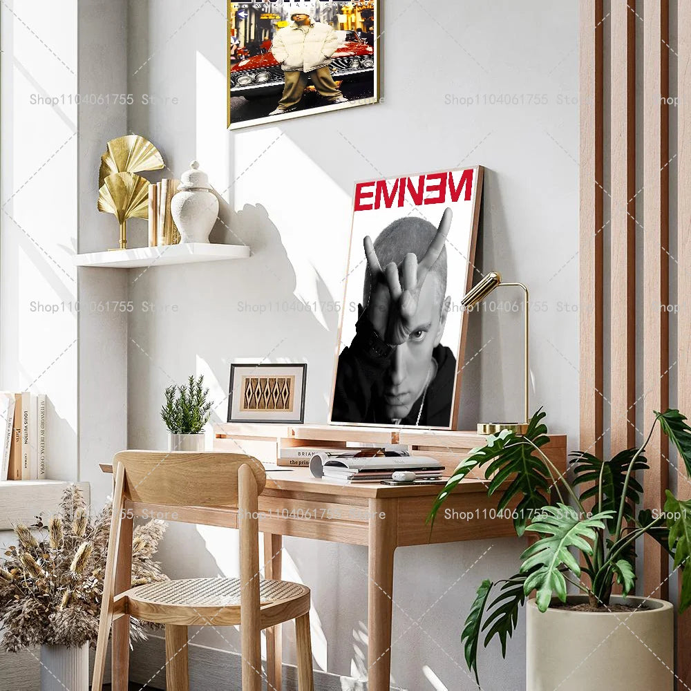 Rapper Music Icon Wall Poster – Self-Adhesive Waterproof Sticker Wall Art Poster Axl