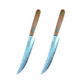 67-Layer Damascus Steel Fruit Knife – Sharp, Solid Wood Handle Damascus Kitchen Knife Axl 2 Pcs