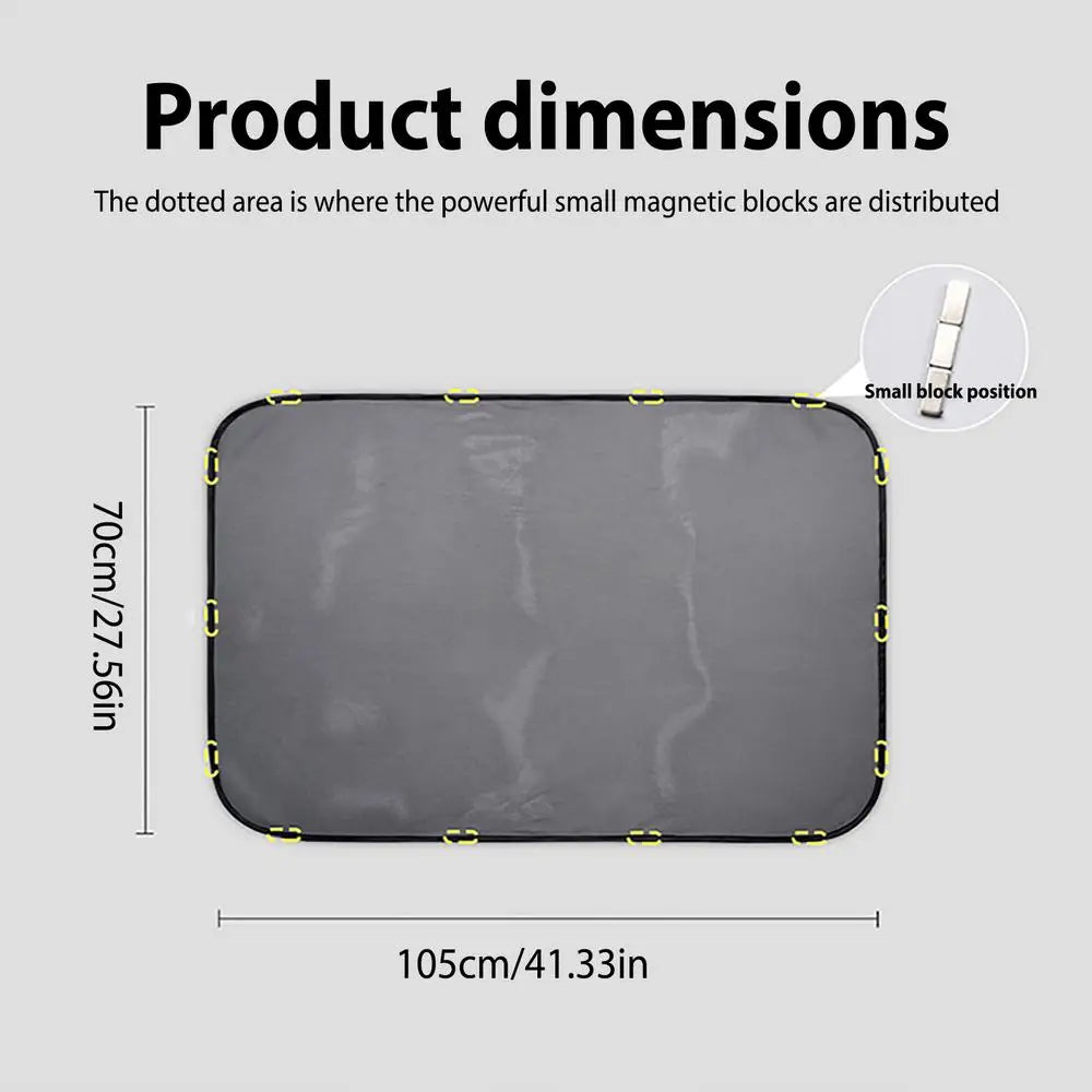 Magnetic Car Sunroof Mesh Screen – Bug & Sun Shade for SUVs Car Sunroof Screen Axl 105x70cm