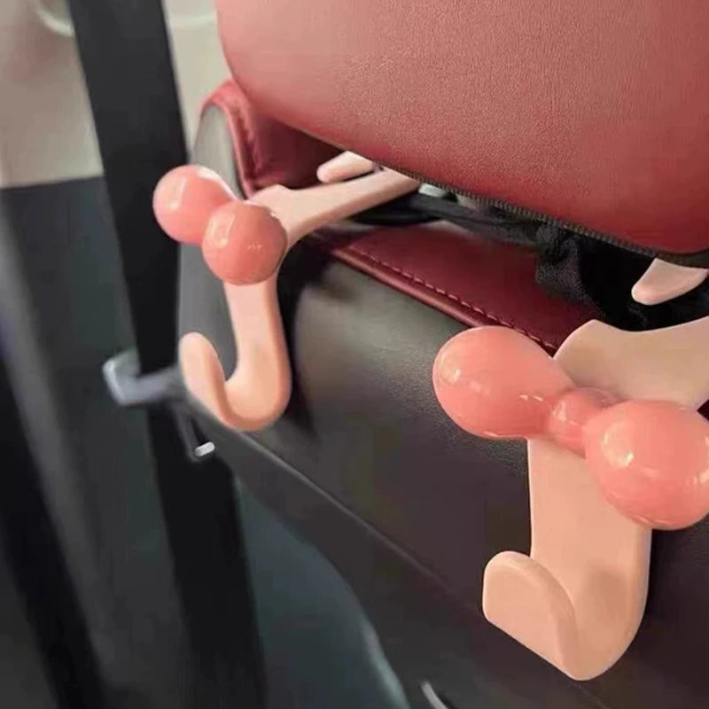 Cute Bow Car Headrest Hook – Purse & Bag Hanger Organizer Car Headrest Hook Axl