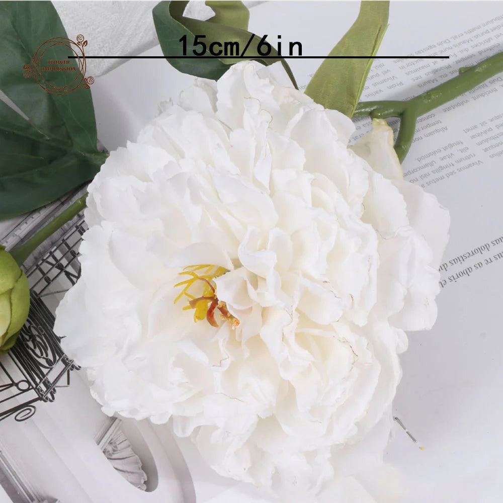2-Pack Artificial Silk Peony Bouquet – Wedding & Home Decor Artificial Flower Bouquet Axl