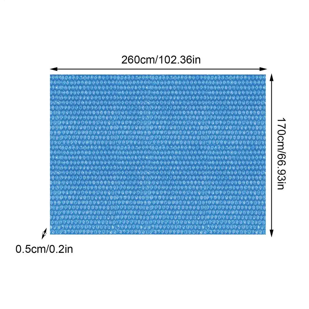 Rectangular Pool Bubble Cover – Heat Retention & Dustproof Pool Cover Axl 260x170cm