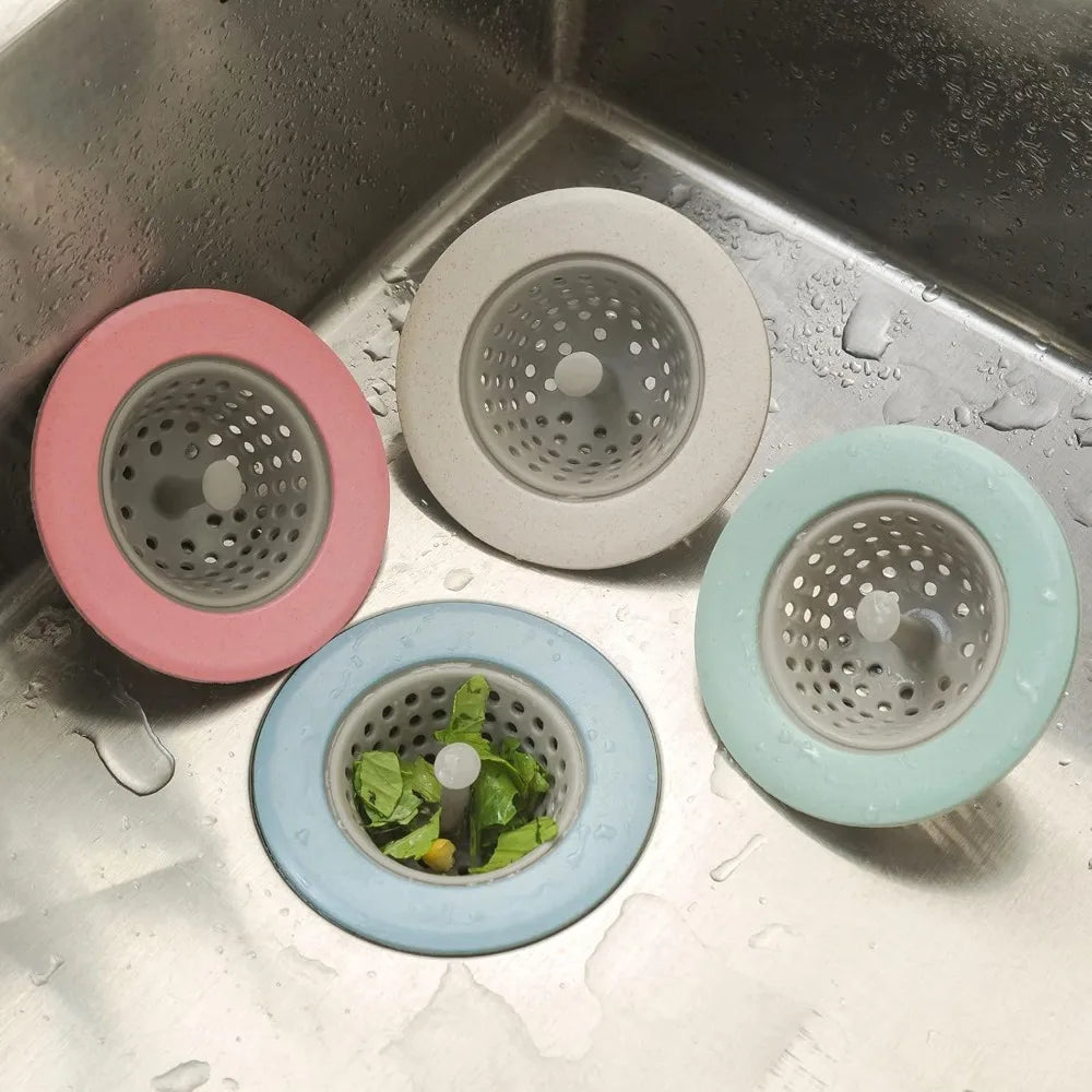 Silicone Sink Hair Filter – Anti-Clog Drain Strainer Cover Drain Hair Strainer Axl