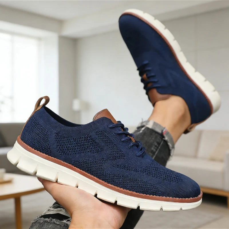 ZULIWAGN Men's Lightweight Breathable Knit Mesh Sneakers Men's Casual Sneakers Axl