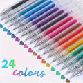 Glitter Ballpoint Pen Set – Journals, Scrapbooks & Art Projects Glitter Gel Pen Set Axl Random 24colors