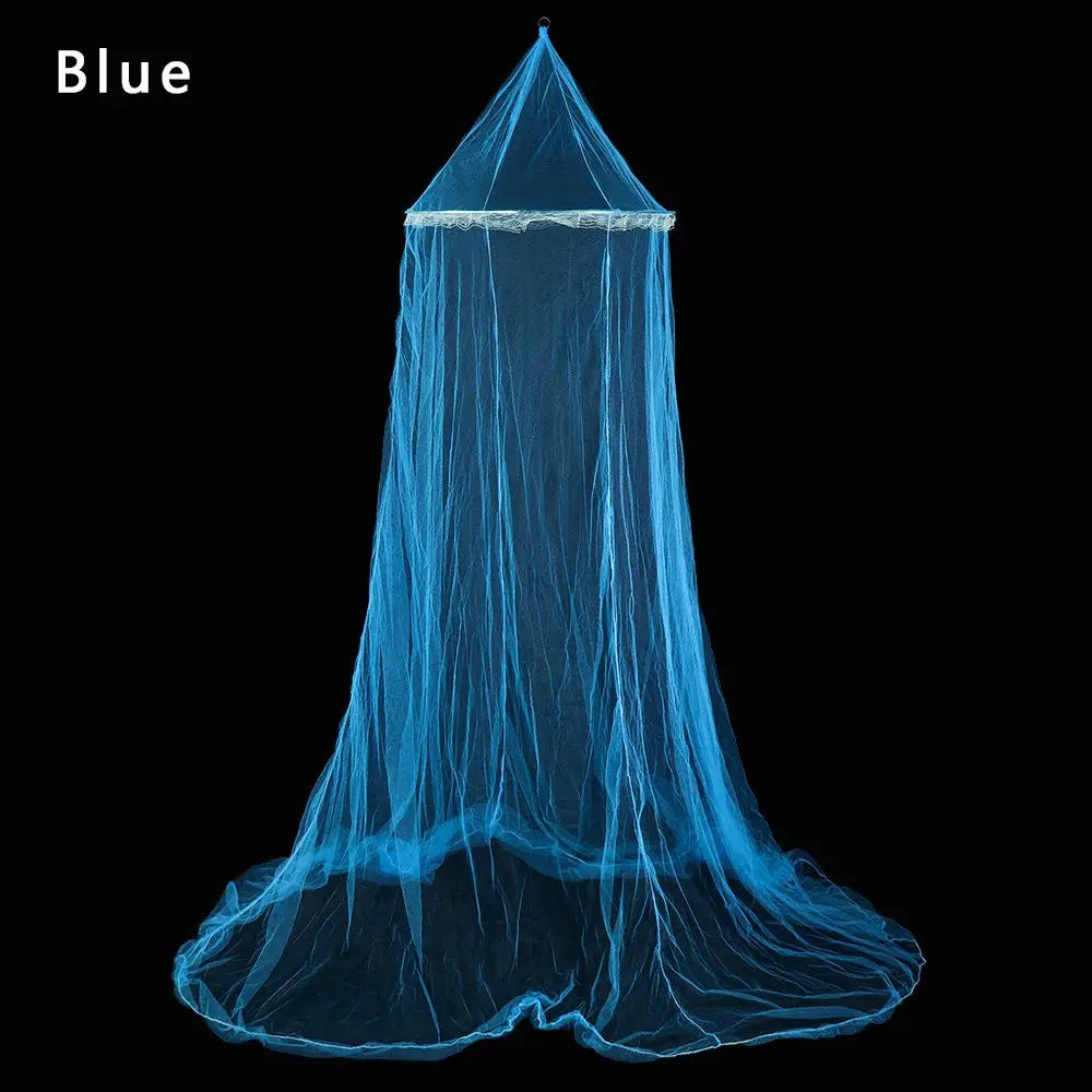 Princess Dome Mosquito Net Canopy – Decorative Bed Mesh Bed Mosquito Canopy Axl blue
