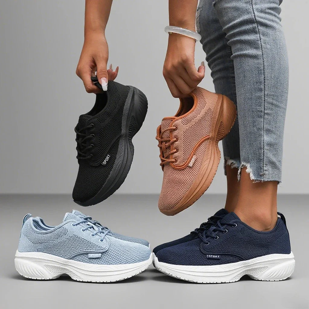AZGB Wide Fit Breathable Mesh Sneakers | Height Boost Walking Shoe Walking Sneakers Axl