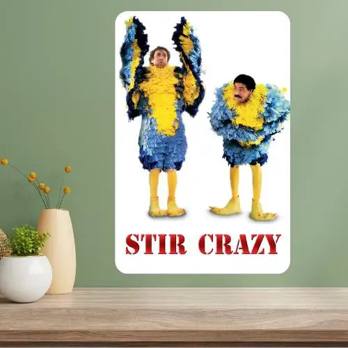 Stir Crazy Movie Metal Poster Sign | Retro Aluminum Wall Art Metal Wall Sign Axl aluminum sign aluminum 20x30cm