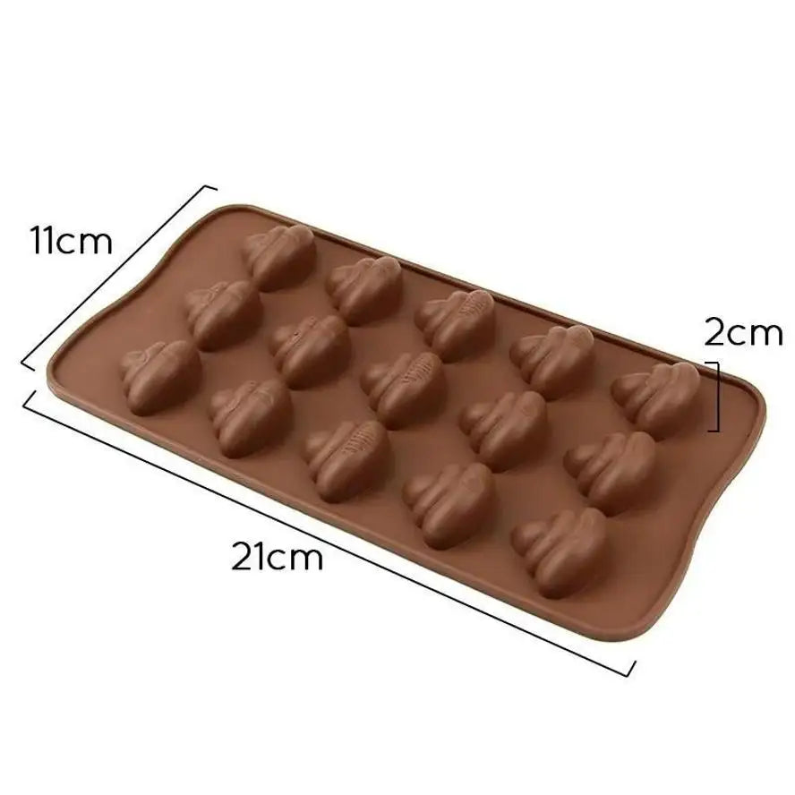 3D Poo Silicone Mold – Funny Chocolate Candy & Jello Baking Mould Silicone Baking Mold Axl Chocolate