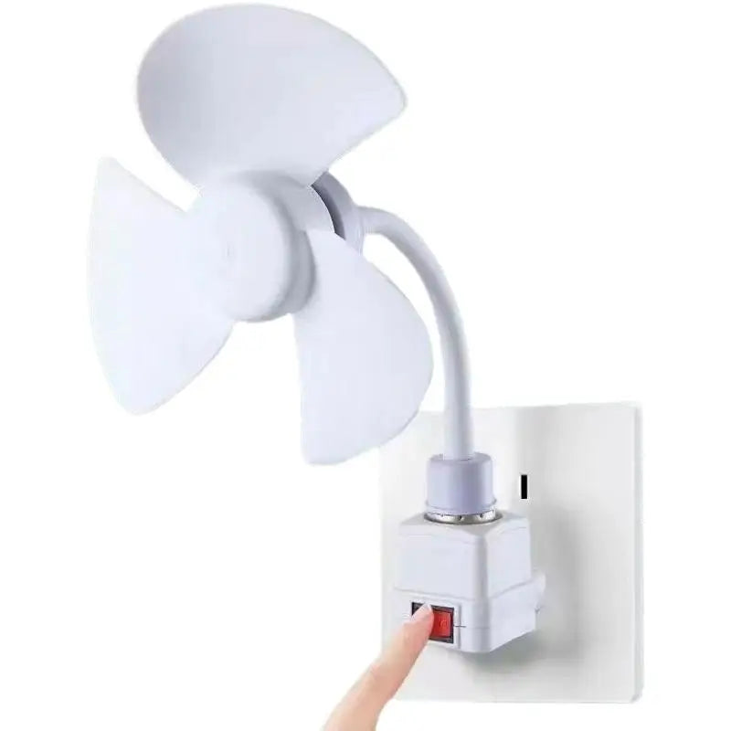 360° Gooseneck Desk Fan – Plug-In Socket Fan with Switch Plug-In Desk Fan Axl