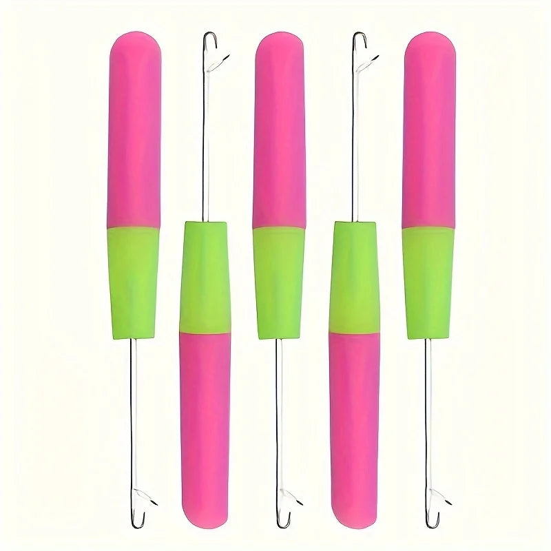 Professional Crochet Hooks – Fine Braid & Wig Making Set Hair Braiding Tools Axl 5pcs