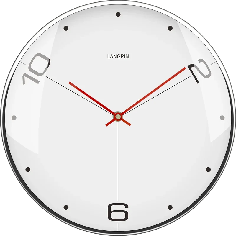 Nordic Large Metal Wall Clock – Modern Silent Quartz Decor Wall Clock Axl