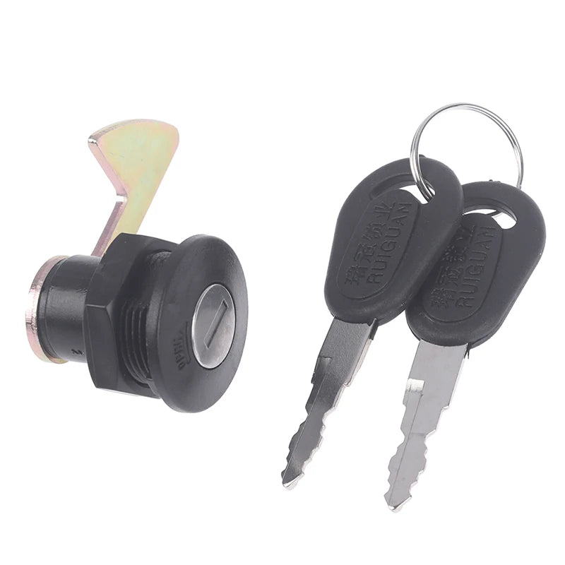 Motorcycle Scooter Rear Trunk Box Lock + 2 Keys | Metal Motorcycle Trunk Lock Axl