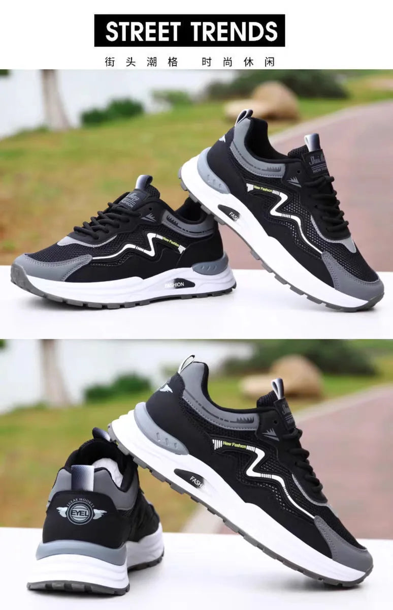 Men's Height Increasing Canvas Sneakers | Breathable Casual Shoes Men's Casual Sneakers Axl