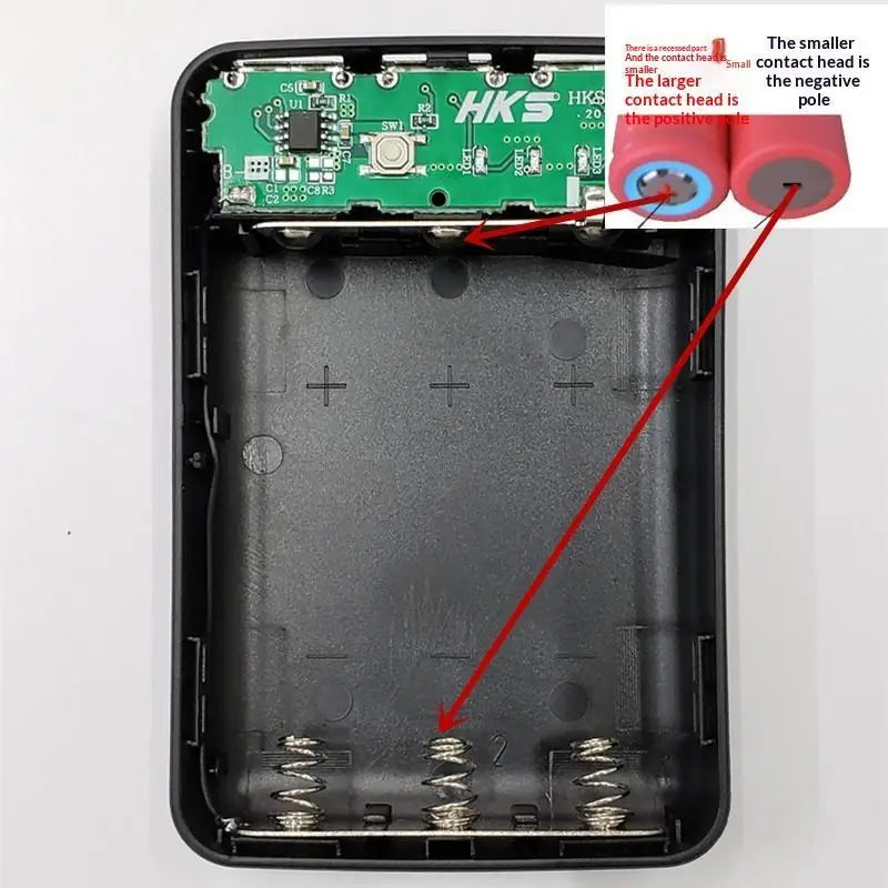 DIY 3×18650 Power Bank Case – 3 USB Ports, No-Weld Design Power Bank Case Axl