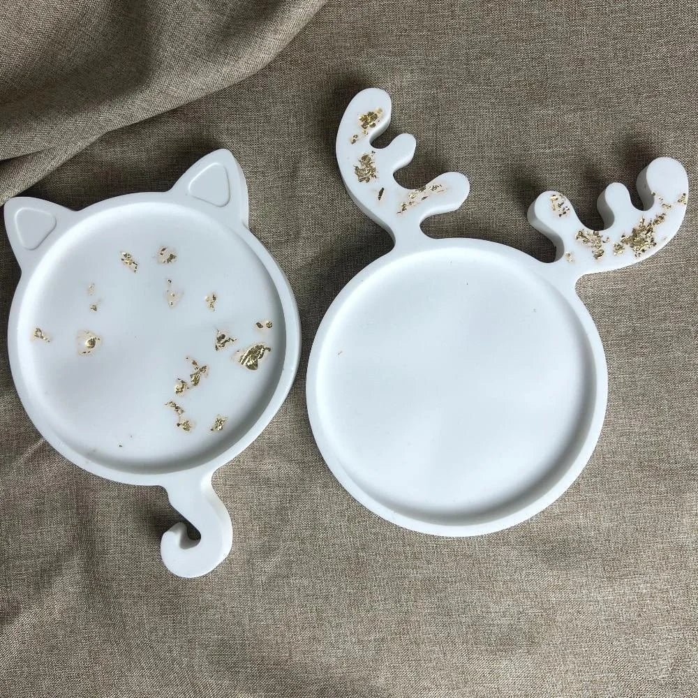 Christmas Cat & Elk Antler Silicone Molds – DIY Resin Craft Silicone Craft Mold Axl
