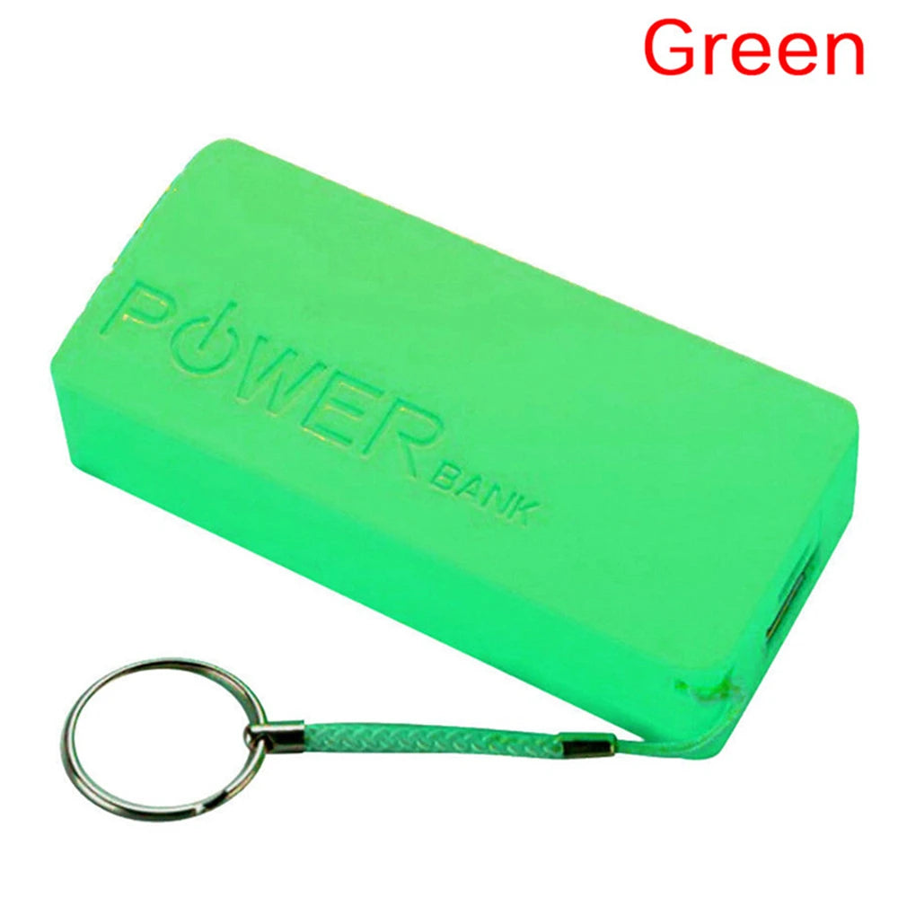 DIY 18650 Power Bank Case – 2-Slot Portable Charger Box Power Bank Case Axl green