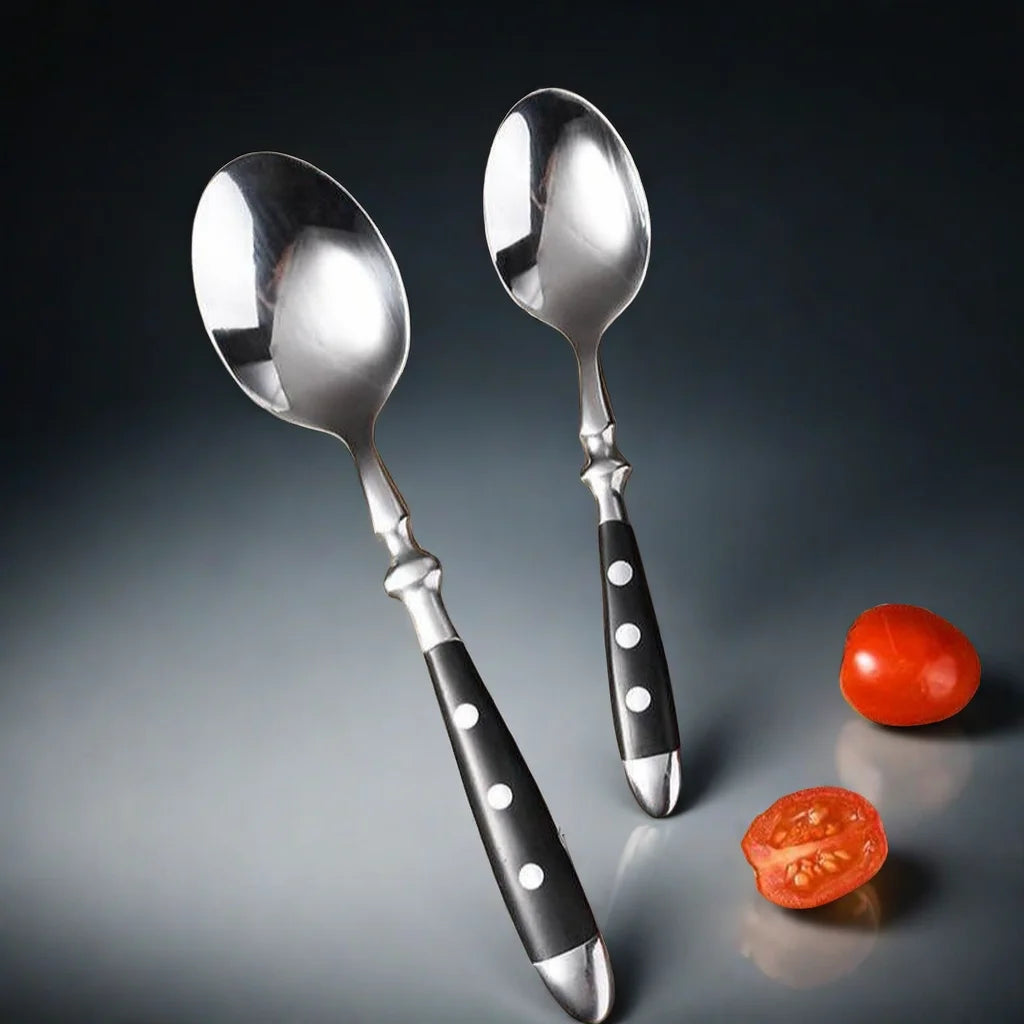 Stainless Steel Cutlery Set – Fork, Spoon & Steak Knife Stainless Steel Cutlery Set Axl