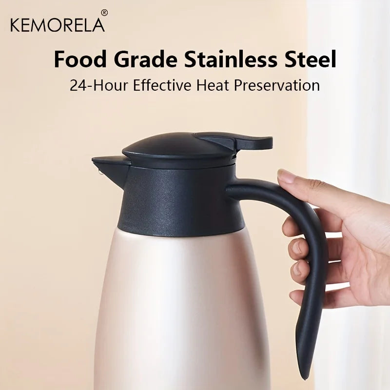 KEMORELA 2L Stainless Steel Vacuum Thermos Kettle | Insulated Pot Vacuum Thermos Kettle Axl