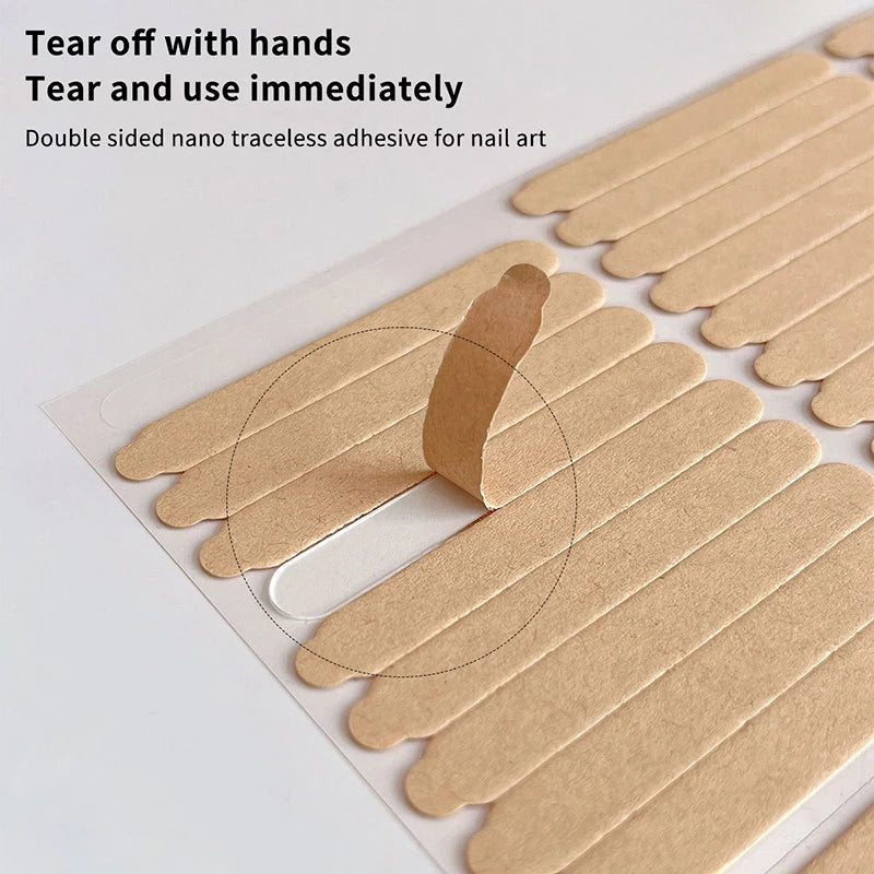 Double-Sided Nail Display Adhesive Tape Dots – 60/66 Pcs Nail Art Adhesive Axl
