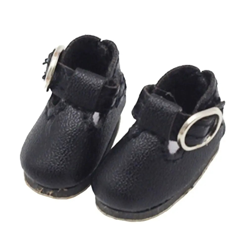 BJD Doll PU Leather T-Bar Sandals | 1/6 Scale Mini Shoes Doll Shoe Accessory Axl