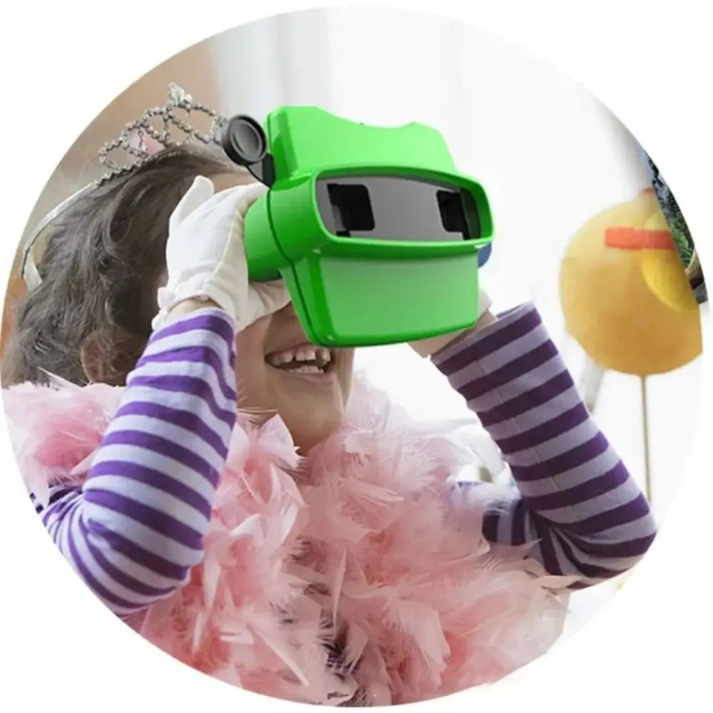 3D View-Master Unicorn Mini Theater Luminous Toy for Kids 3D Viewer Toy Axl