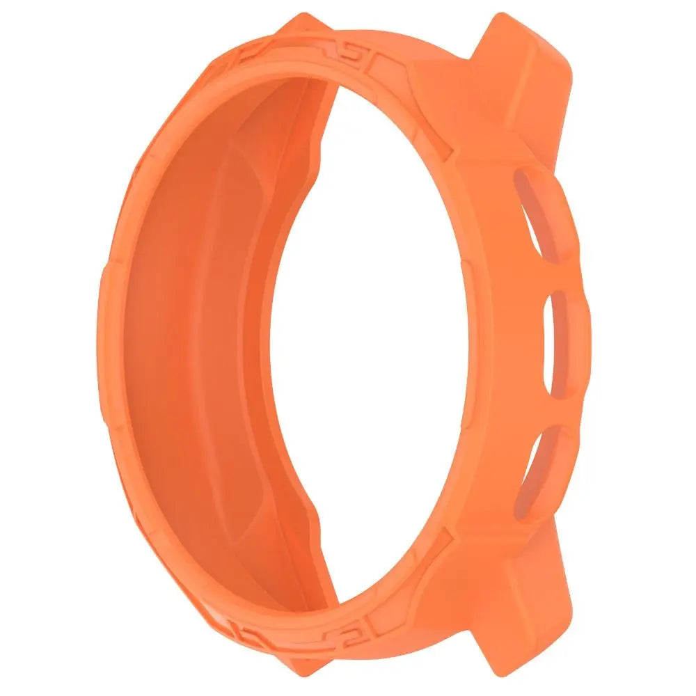 TPU Bezel Case & Screen Protector for Suunto 9 Peak Pro Watch Bezel Case Axl orange