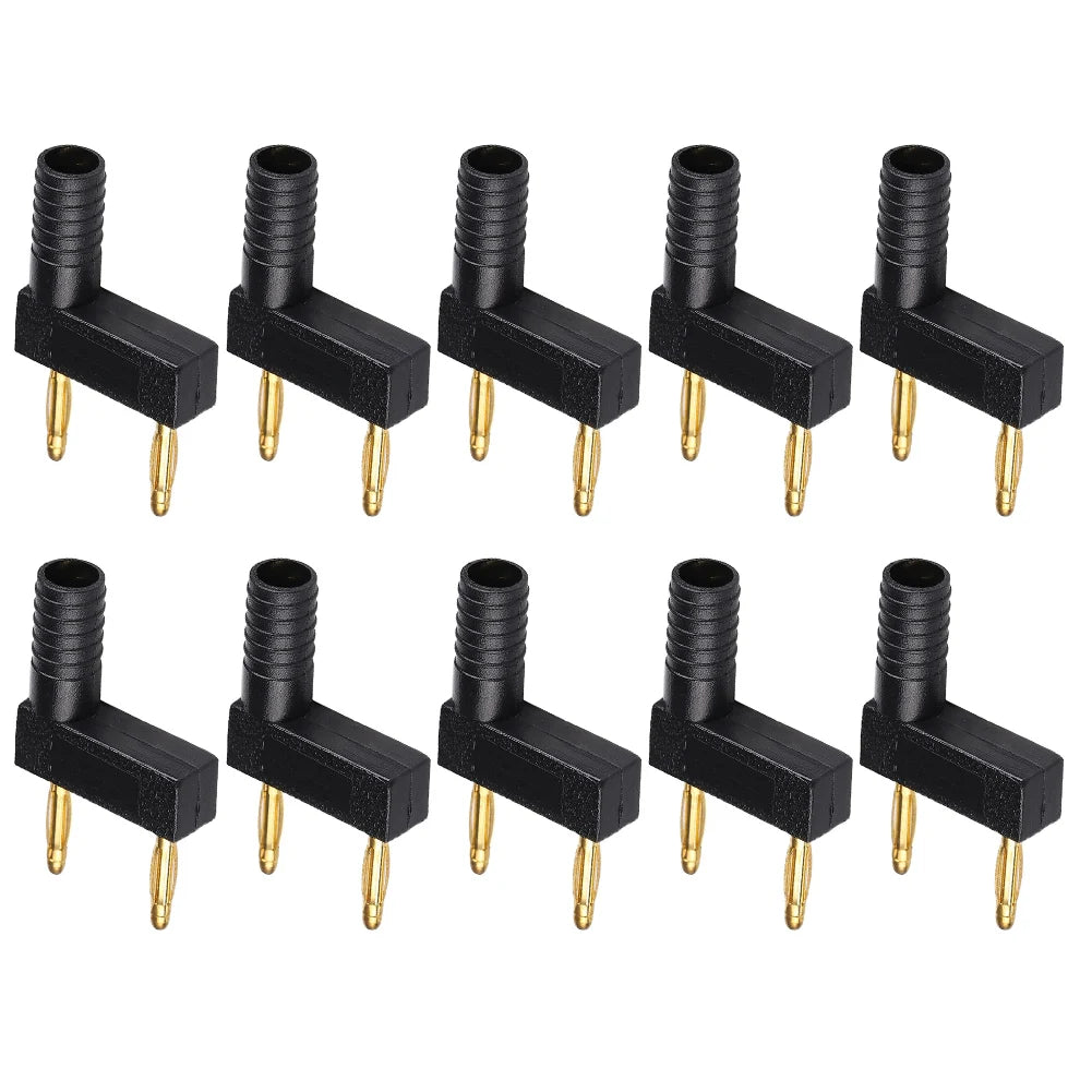 Gold-Plated Banana Probe Shorting Connectors – 10 Pack Electrical Test Connector Axl