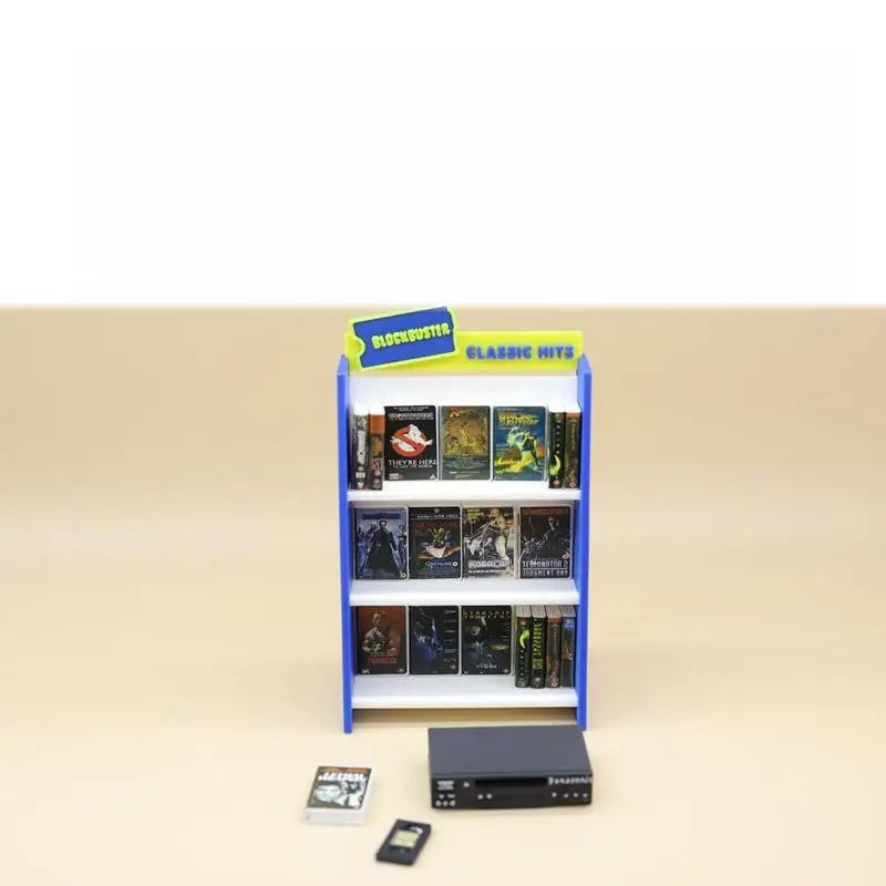 1/12 Dollhouse Retro Video Tape Shelf Miniature Accessory Set Dollhouse Accessory Axl