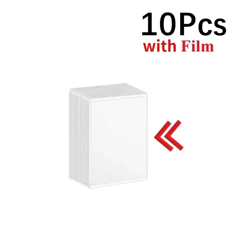 Transparent Kpop Card Holders with Protective Film – 10/20 Pack Card Holder Sleeves Axl vertical-10pcs
