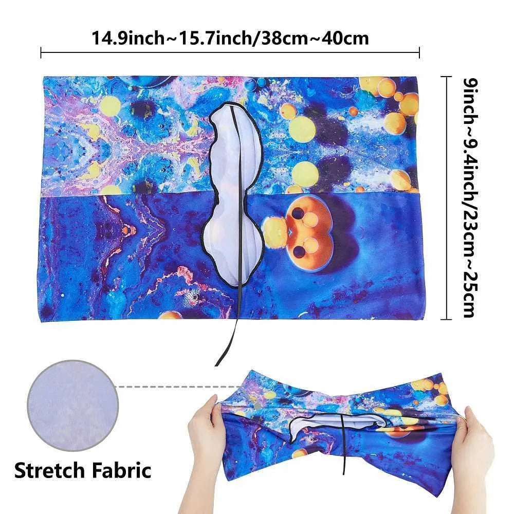 Floral Elastic Book Cover – Polyester Notebook Wrap 400x250mm Elastic Book Cover Axl